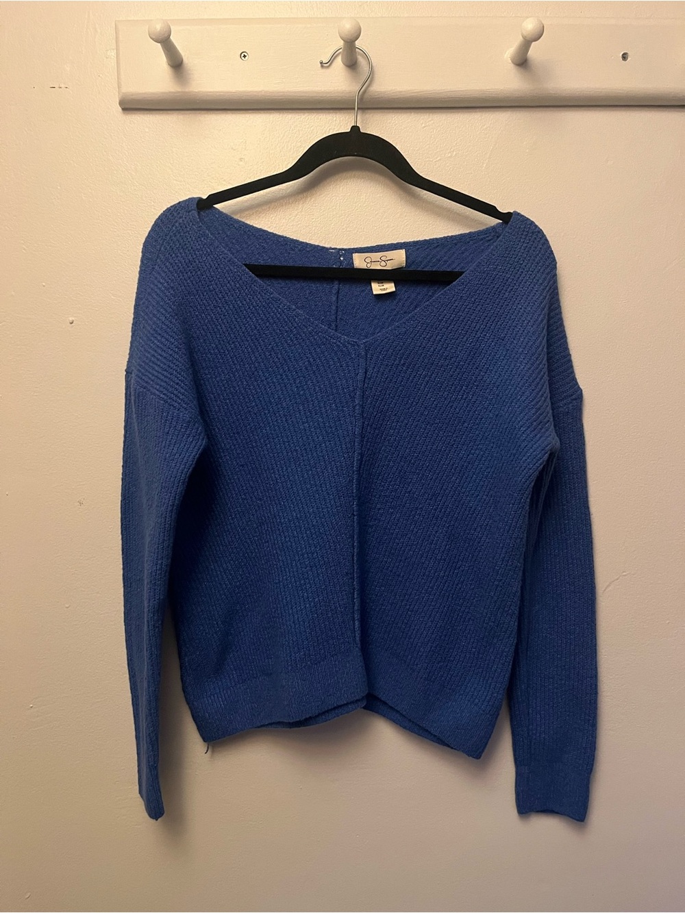 Jessica Simpson Blue Crewneck Knit Sweater